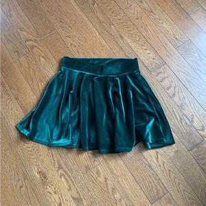 Urban Coco Green Velvet Skirt